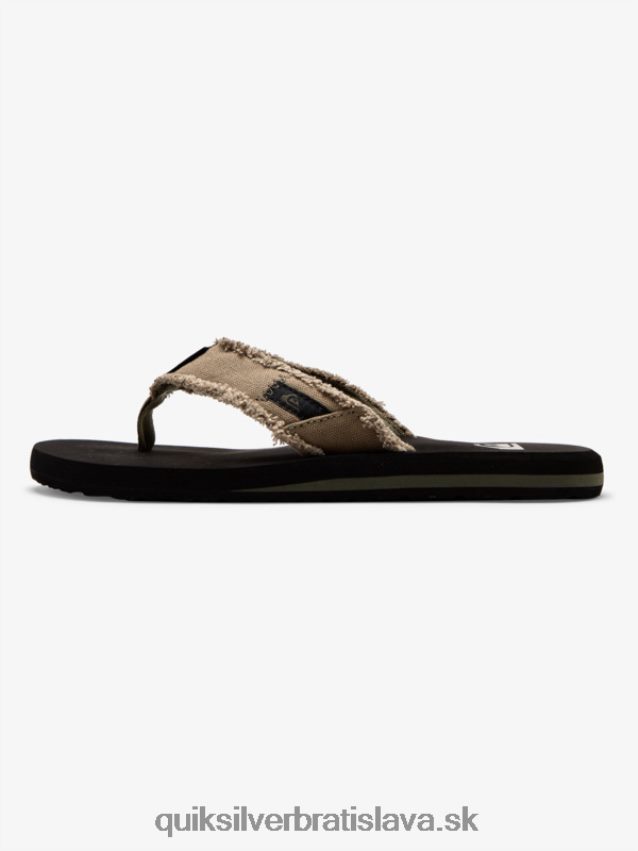 sandále opičia priepasť Quiksilver muži B80HXR1292 zelená/čierna/hnedá