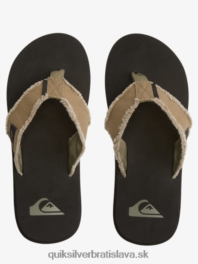 sandále opičia priepasť Quiksilver muži B80HXR1292 zelená/čierna/hnedá
