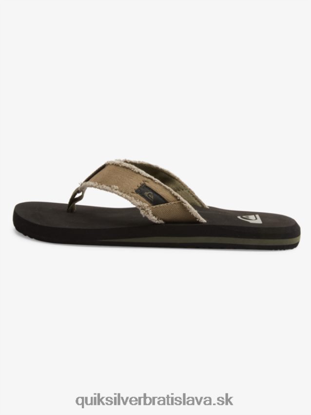 sandále opičia priepasť Quiksilver muži B80HXR1292 zelená/čierna/hnedá