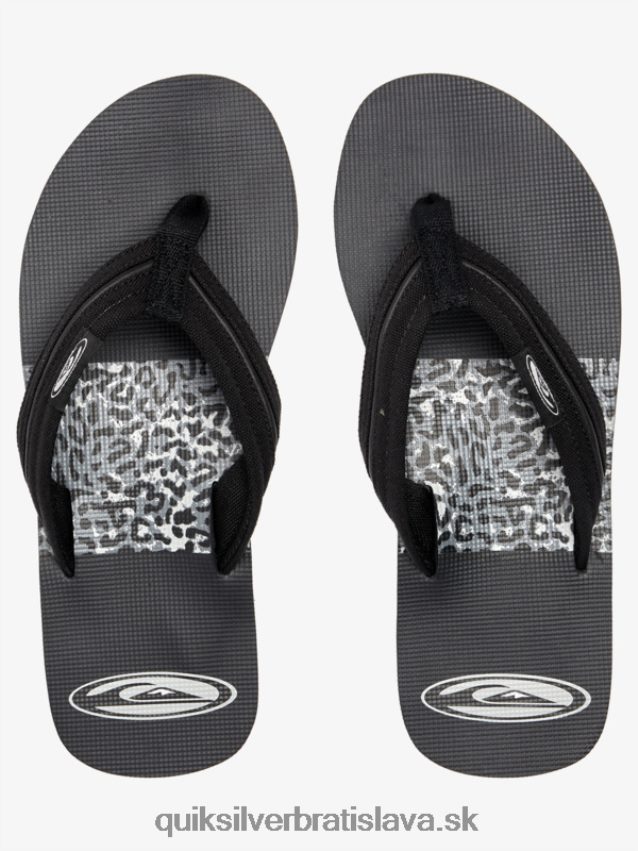 saturnové sandále molokai layback Quiksilver muži B80HXR1295 čierna