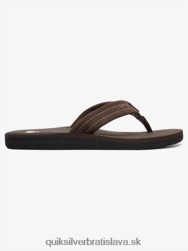 semišové kožené sandále carver Quiksilver muži B80HXR1631 demitasse - pevný