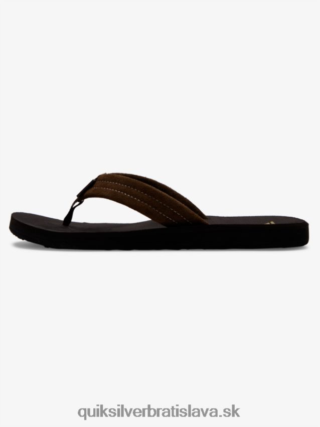 semišové kožené sandále carver Quiksilver muži B80HXR1631 demitasse - pevný