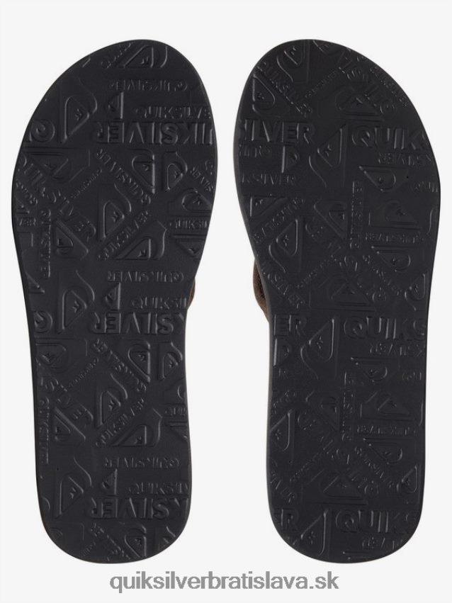 semišové kožené sandále carver Quiksilver muži B80HXR1632 plná čierna