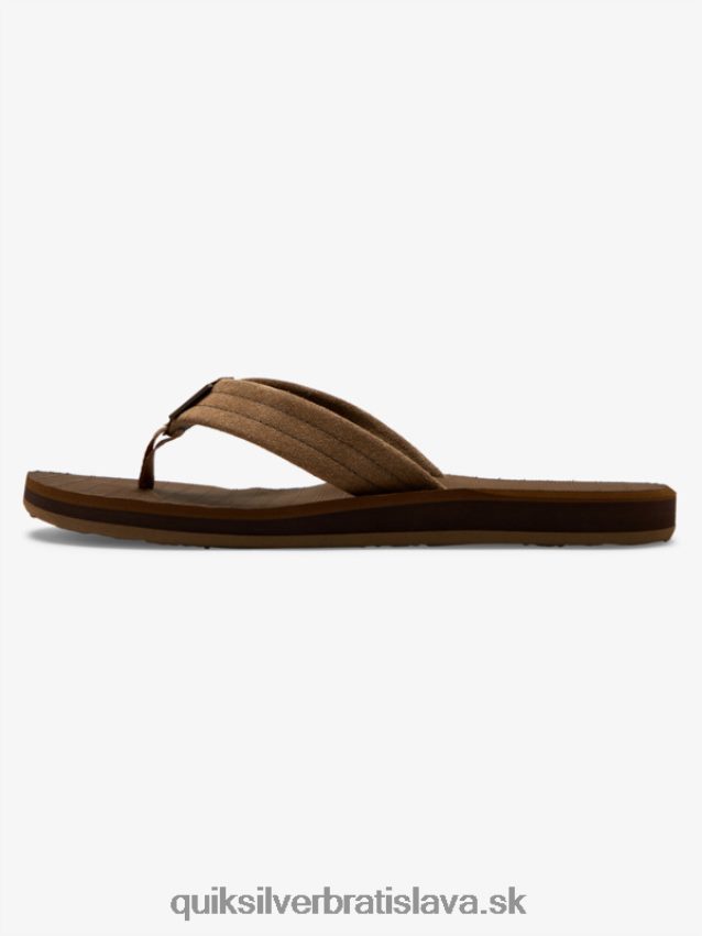 semišové kožené sandále carver Quiksilver muži B80HXR1633 opálená - pevná