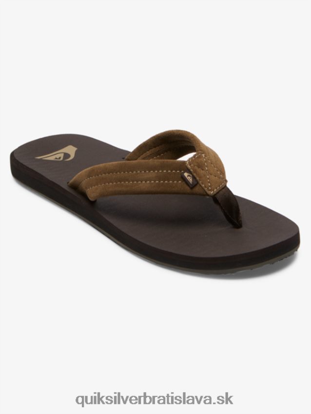 semišové sandále carver Quiksilver muži B80HXR877 hnedá 1