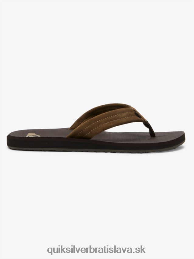 semišové sandále carver Quiksilver muži B80HXR877 hnedá 1