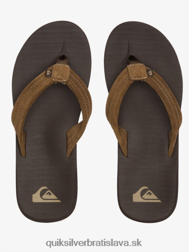 semišové sandále carver Quiksilver muži B80HXR877 hnedá 1