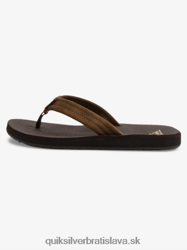 semišové sandále carver Quiksilver muži B80HXR877 hnedá 1