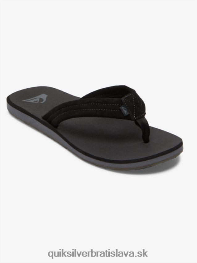 semišové sandále carver Quiksilver muži B80HXR879 čierna