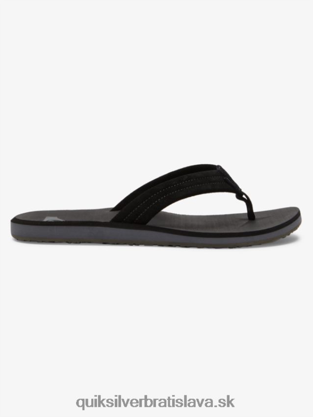 semišové sandále carver Quiksilver muži B80HXR879 čierna