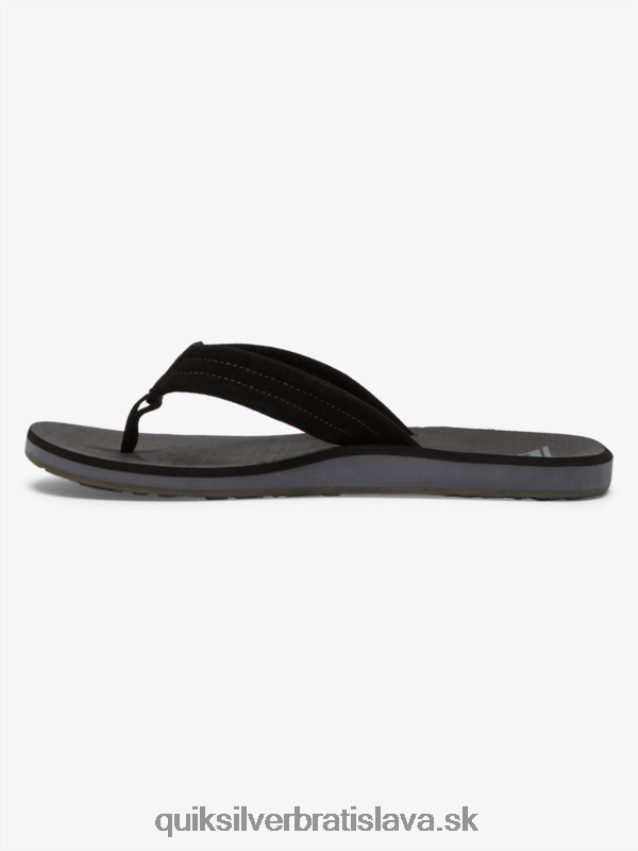semišové sandále carver Quiksilver muži B80HXR879 čierna