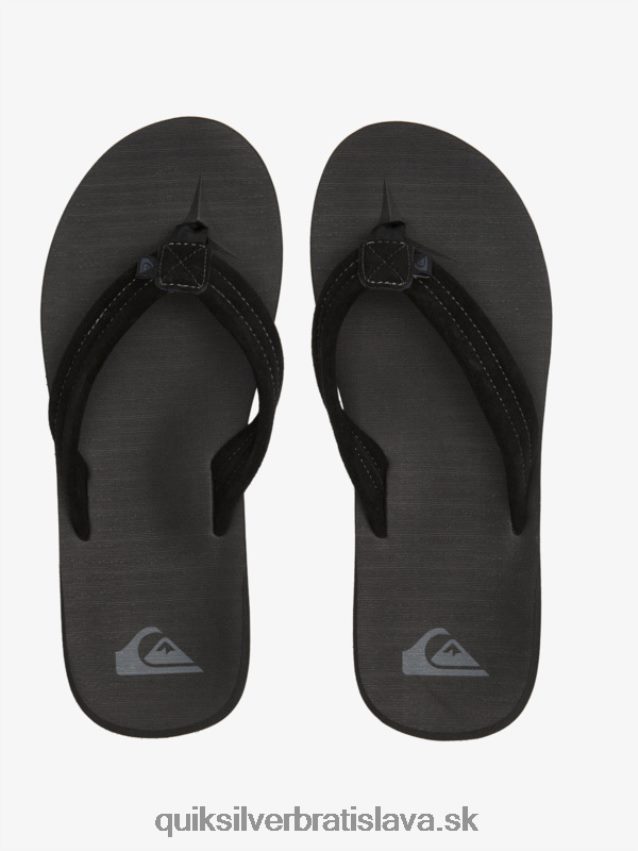 semišové sandále carver Quiksilver muži B80HXR879 čierna