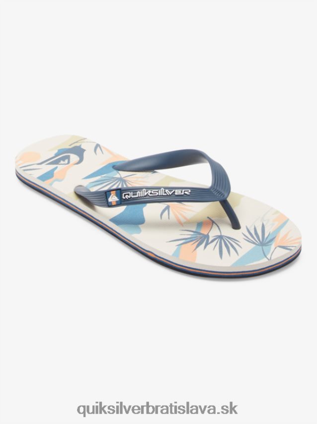 umelecké žabky molokai Quiksilver muži B80HXR515 čierna/biela/modrá