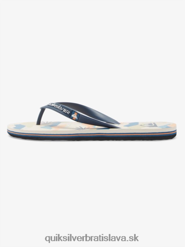 umelecké žabky molokai Quiksilver muži B80HXR515 čierna/biela/modrá