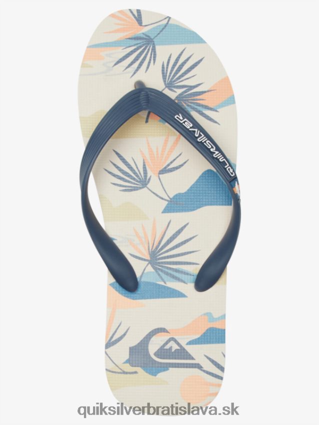 umelecké žabky molokai Quiksilver muži B80HXR515 čierna/biela/modrá