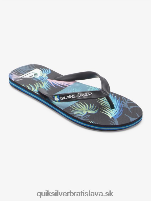 umelecké žabky molokai Quiksilver muži B80HXR517 čierna/modrá