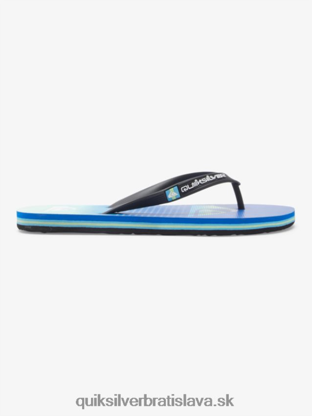 umelecké žabky molokai Quiksilver muži B80HXR518 čierna/zelená/modrá