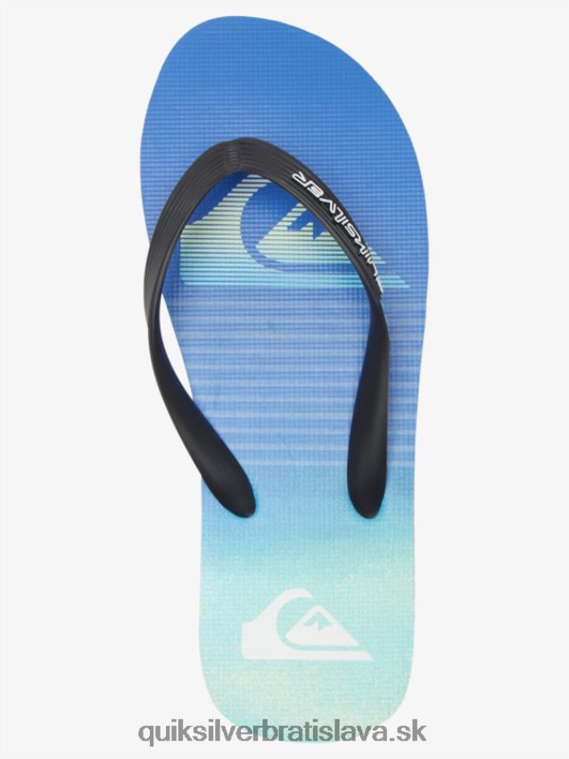 umelecké žabky molokai Quiksilver muži B80HXR518 čierna/zelená/modrá