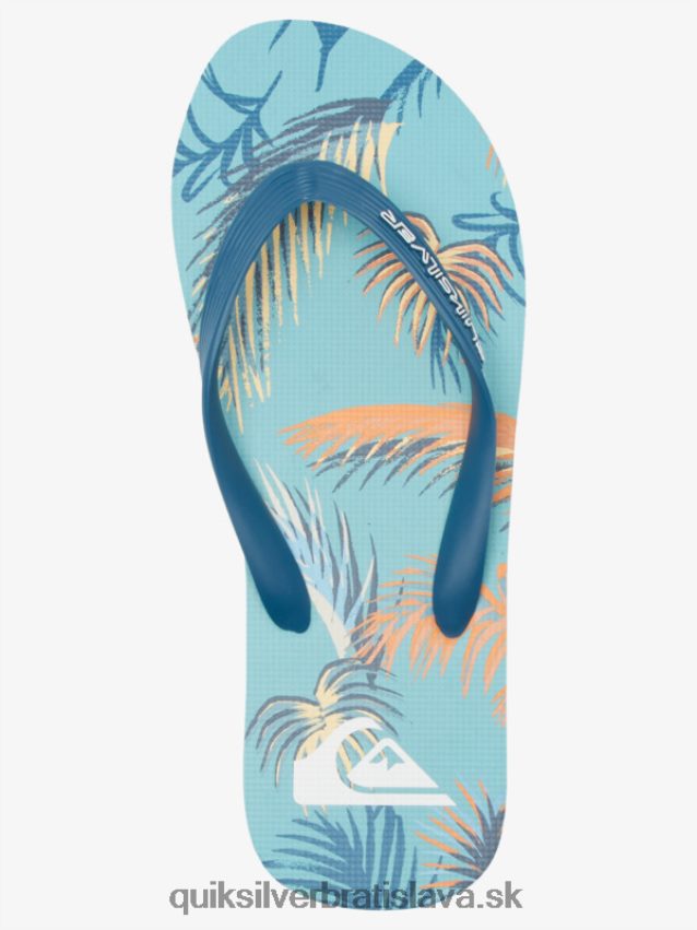 umelecké žabky molokai Quiksilver muži B80HXR519 modrá/čierna/žltá