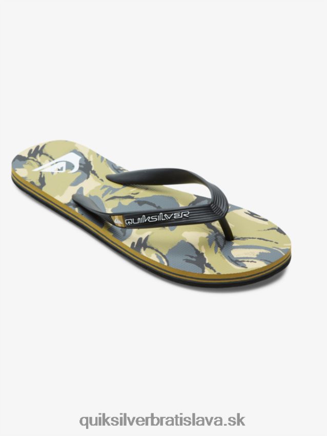 umelecké žabky molokai Quiksilver muži B80HXR522 čierna/sivá/hnedá