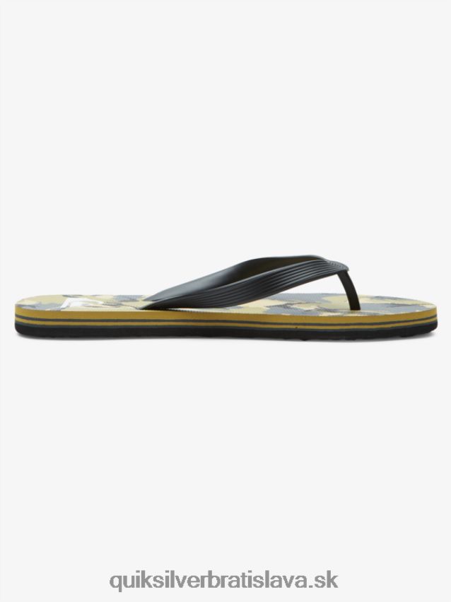 umelecké žabky molokai Quiksilver muži B80HXR522 čierna/sivá/hnedá