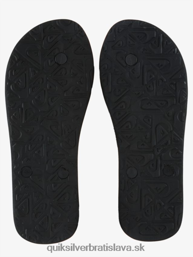 umelecké žabky molokai Quiksilver muži B80HXR522 čierna/sivá/hnedá