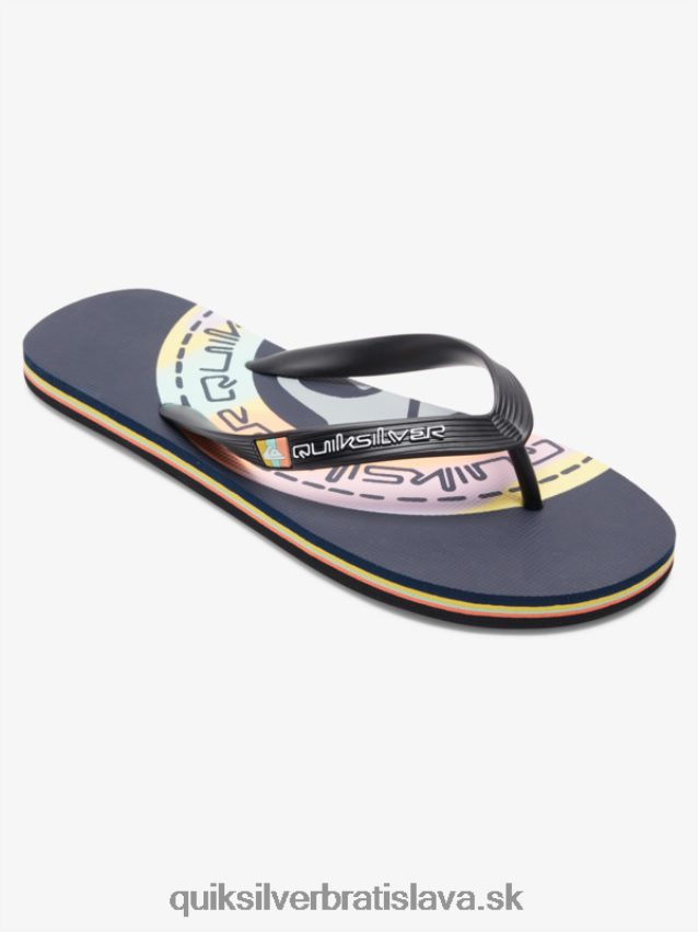 umelecké žabky molokai Quiksilver muži B80HXR523 modrá/oranžová