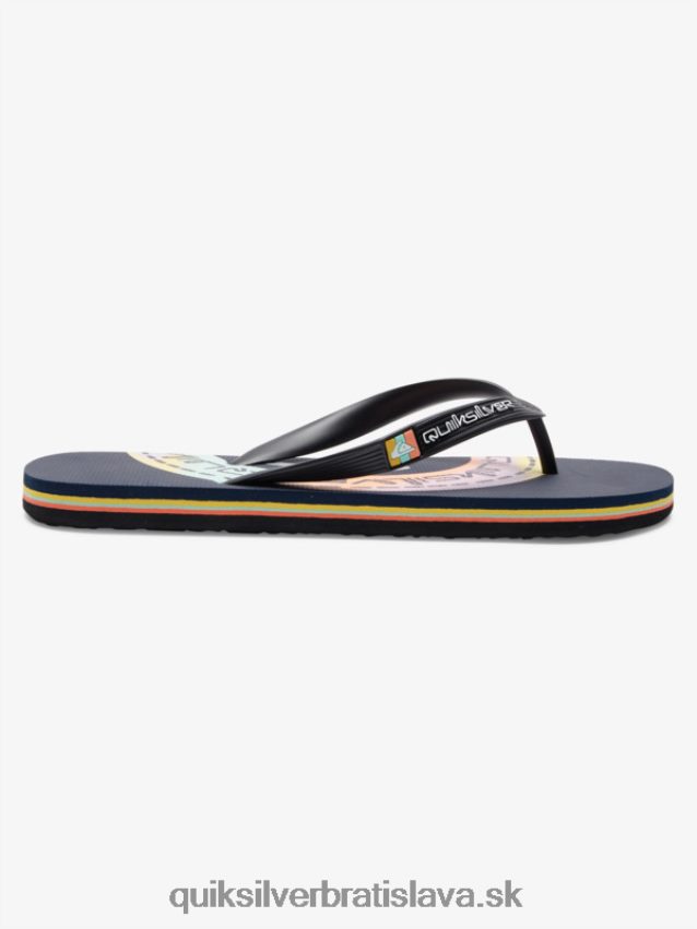 umelecké žabky molokai Quiksilver muži B80HXR523 modrá/oranžová