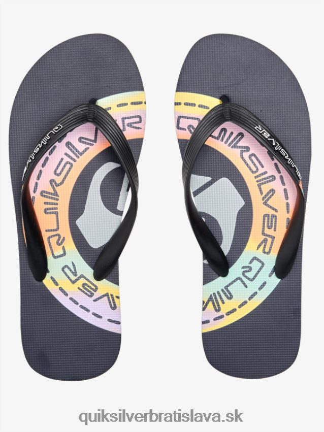 umelecké žabky molokai Quiksilver muži B80HXR523 modrá/oranžová
