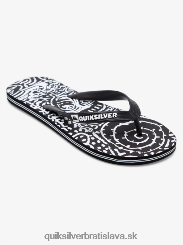 umelecké žabky molokai Quiksilver muži B80HXR525 čierna biela
